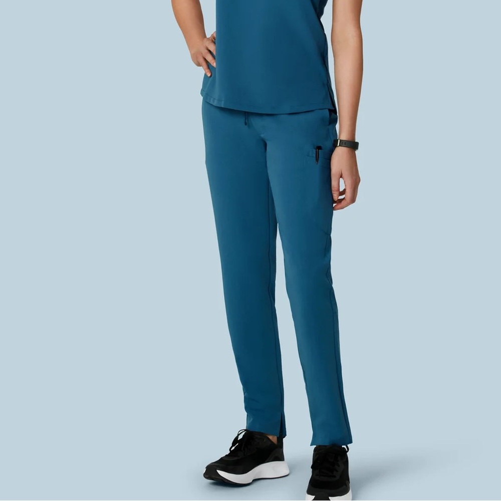 Mandala scrub pants slim tall medium harbor blue